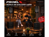 Proel Sistema de Som Completo para Bandas, Bares e Música ao Vivo – S12A + V10PRO Proel Sistema de Som Completo para Bandas, Bares e Música ao Vivo – S12A + V10PRO